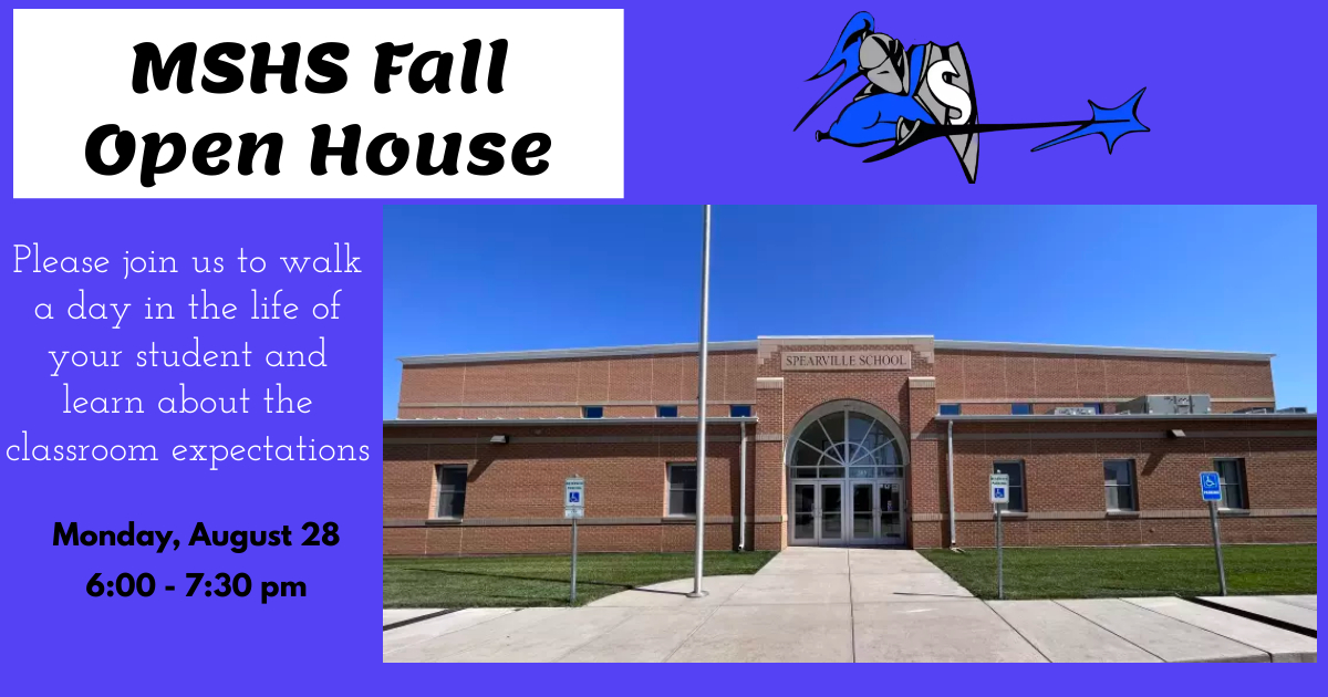 Spearville Schools, USD 381 MSHS Fall Open House